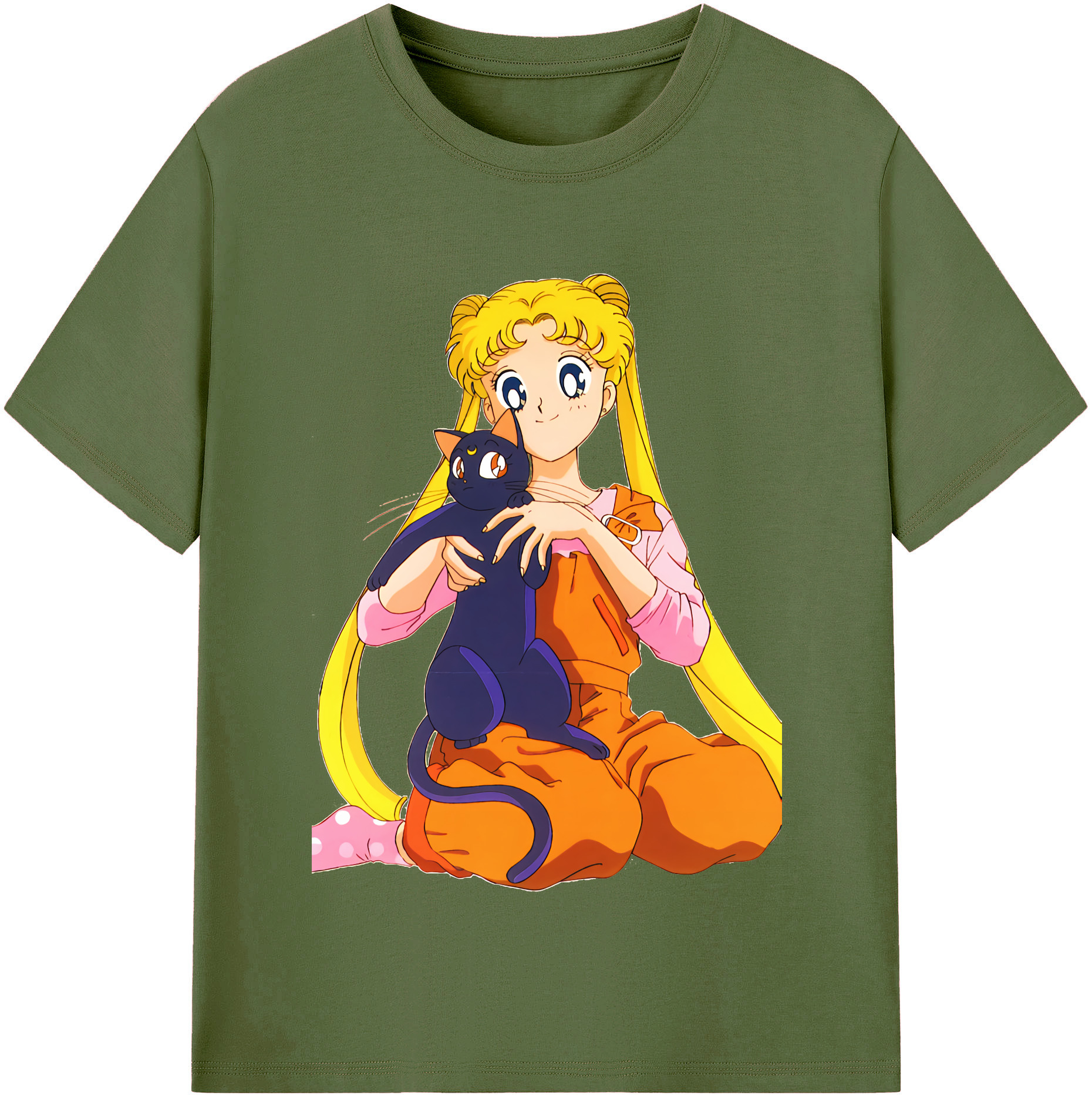 （画像用） 美少女戦士セーラームーン 愛野 美奈子 あいの みなこ Sailor Moon Aino Minako 綿100％半袖Tシャツ（フロントプリント）
